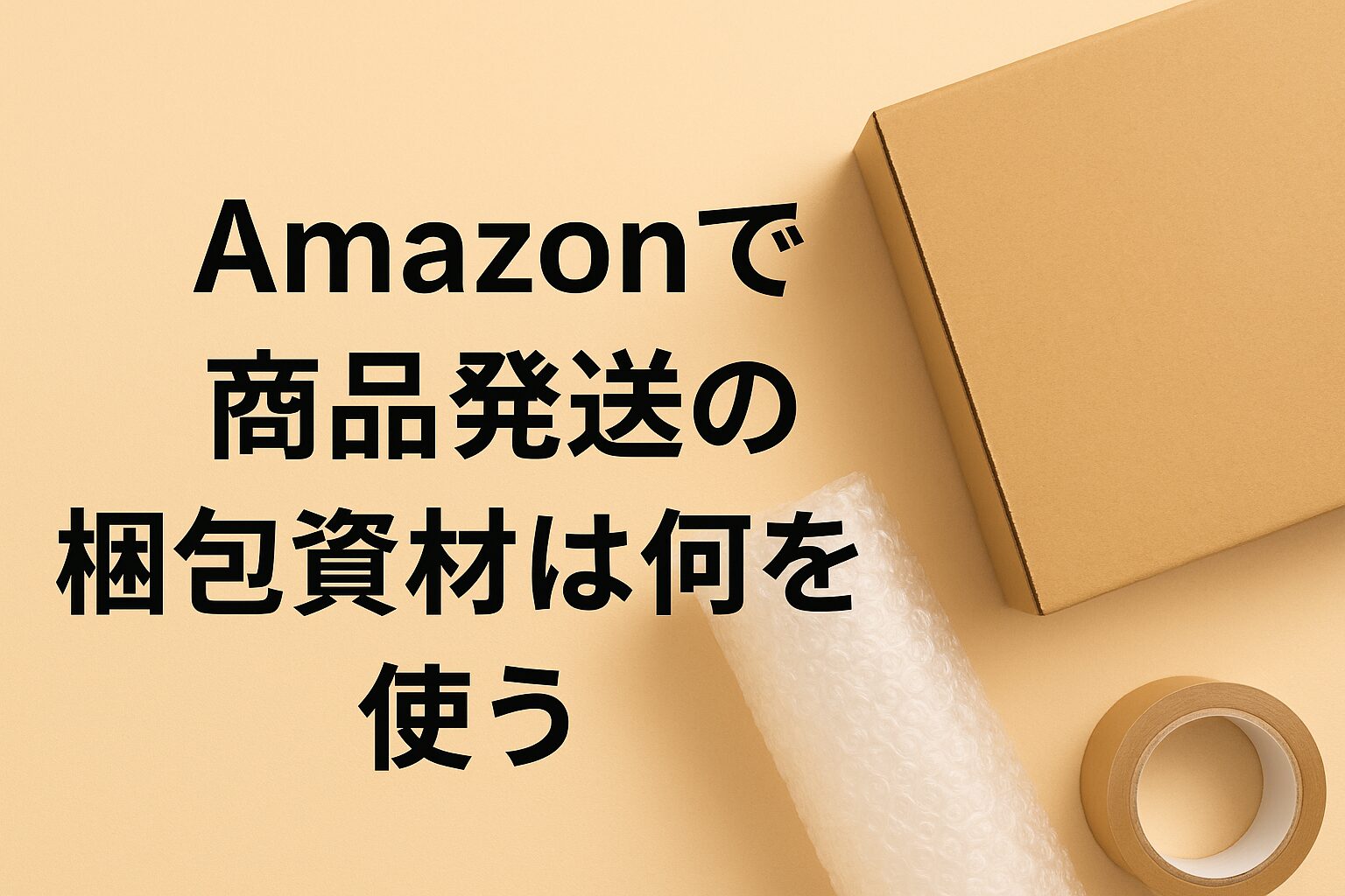 Amazonで商品発送の梱包資材は何を使う