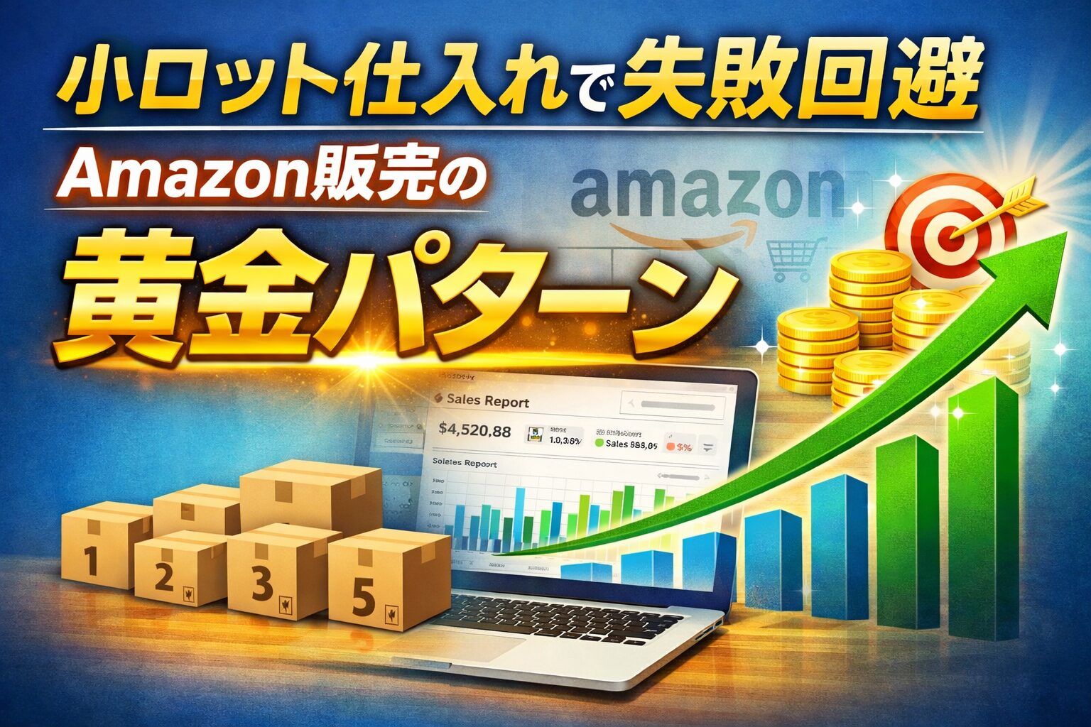 小ロット仕入れで失敗回避｜Amazon販売の黄金パターン